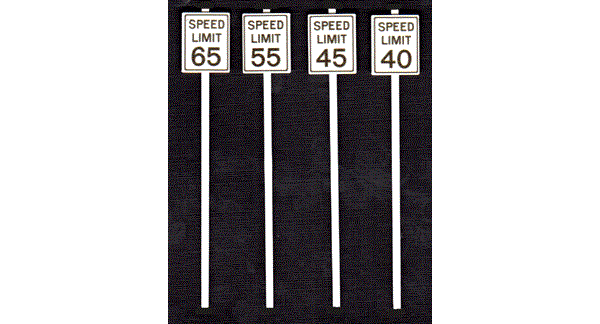 #2065 HIGH SPEED LIMIT SIGNS