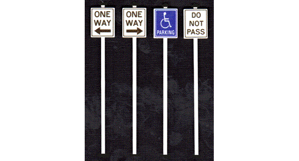 #2068 MISC ROAD SIGNS
