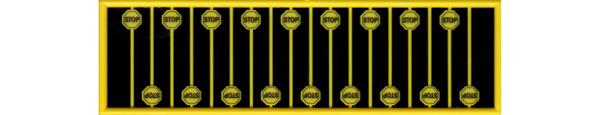 #2613 YELLOW STOP SIGN