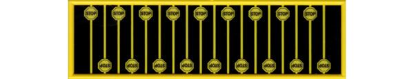 #2613 YELLOW STOP SIGN