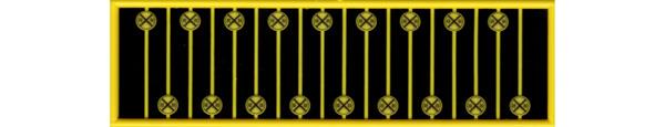 #2621 MODERN CROSSING WARNING SIGN