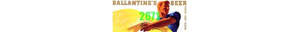 #2671 BALLANTINE'S BEER ART-DECO BILLBOARD