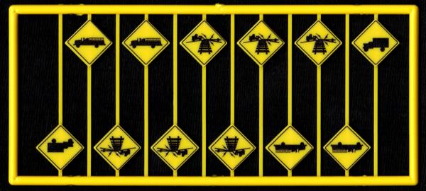 #8299 WARNING SIGNS FIREHOUSE & LOW VEHICLE