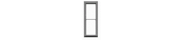 #3528 1/1 DOUBLE HUNG WINDOW