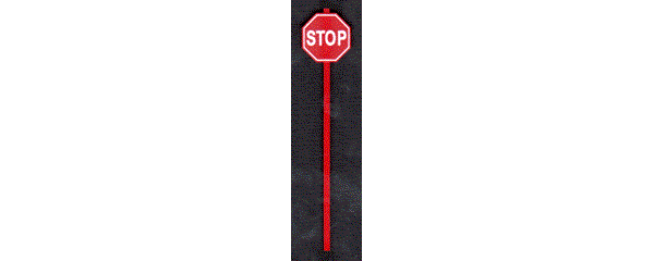 #3542 RED STOP SIGN