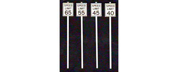 #3544 HIGH SPEED LIMIT SIGNS