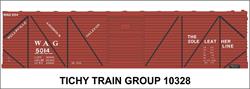 #10328-6S WAG 40' SS BOXCAR DECAL 6 SETS