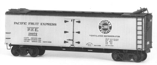 HO Scale Tichy Train Group 3030 PFE R-40 Series Reefer Freight Car Underframe 29300030302
