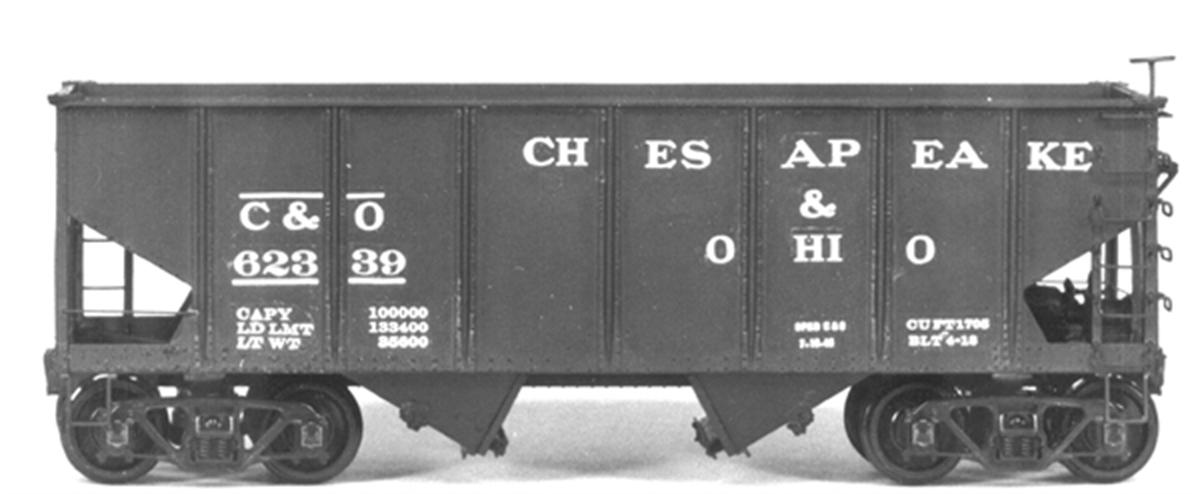 Tichy Train Group O Scale Decals #10026O B&O N17 Hopper USRA Hopper 