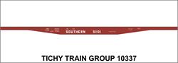 #10337-6S SOUTHERN 53'6" STEEL FLATCAR DECAL 6 SETS