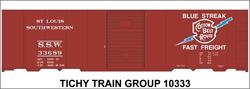 #10333-6O SSW COTTON BELT 40' STEEL BOXCAR DECAL 6 SETS