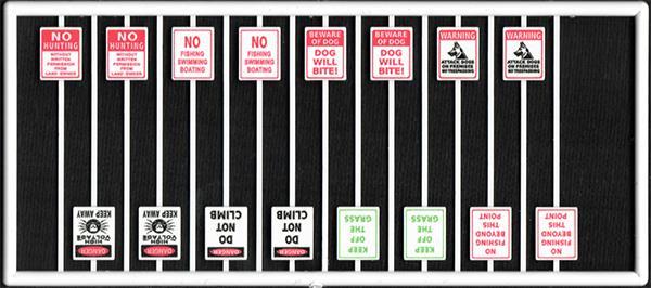 #8314 ASST WARNING SIGNS