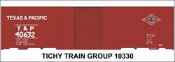 #10330-6O T&P 40' STEEL BOXCAR DECAL 6 SETS