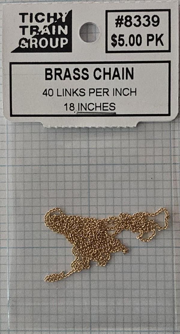 #8339 BRASS CHAIN 40 LPI