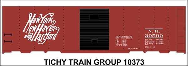 #10373-6N NH 40' STEEL BOXCAR DECAL 6 SETS