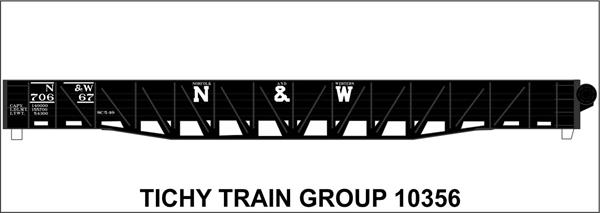 #10356-6N N&W 53' WAR EMERGENCY GONDOLA DECAL 6 SETS