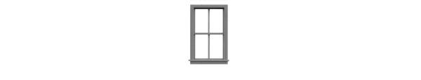 #8043 2/2 DOUBLE HUNG WINDOW