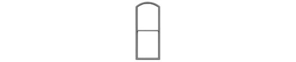 #8044 DOUBLE HUNG ARCH TOP MASONRY WINDOW