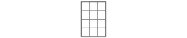 #8051 12 PANE MASONRY WINDOW