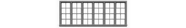 #8065 4/4 DBL HUNG SIX UNIT WINDOW