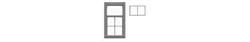 #8090 6 PANE WINDOW WITH 2 PANE TILT OUT TOP SASH