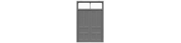 #8111 DOUBLE DOOR WITH TRANSOM