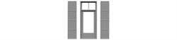 #8112 DOOR WITH IRON SHUTTERS
