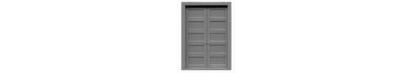 #8124 DOUBLE 5 PANEL DOOR