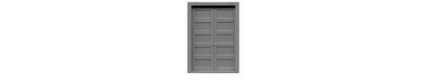 #8124 DOUBLE 5 PANEL DOOR