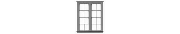 #8126 4/4 DBL HUNG DBL UNIT WINDOW