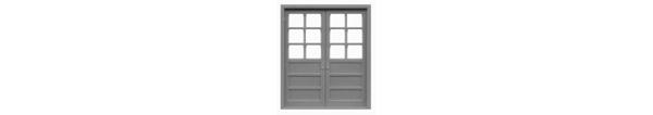 #8151 DOUBLE 6 LITE DOOR