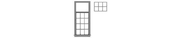 #8157 18 PANE TOP TILT OUT INDUSTRIAL WINDOW