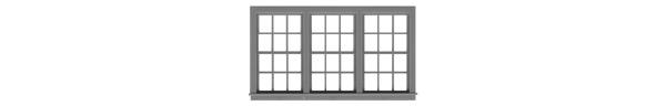 #8161 6/6 DOUBLE HUNG TRIPLE UNIT WINDOW