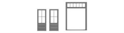 #8189 DOUBLE DOOR & FRAME