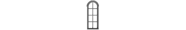 #8202 4/4 ROUND TOP WINDOW
