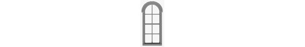 #8205 4/4 ROUND TOP WINDOW