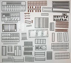 #8221 STRUCTURE PARTS ASSORTMENT HO SCALE