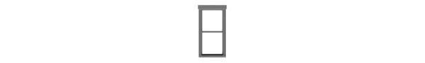 #8239 1/1 DOUBLE HUNG WINDOW