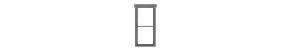 #8240 1/1 DOUBLE HUNG WINDOW