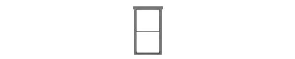 #8245 1/1 DOUBLE HUNG WINDOW