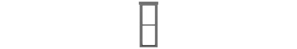 #8251 1/1 DOUBLE HUNG WINDOW