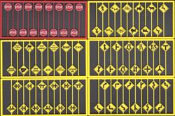 #8257 MODERN ROAD SIGN ASSORTMENT