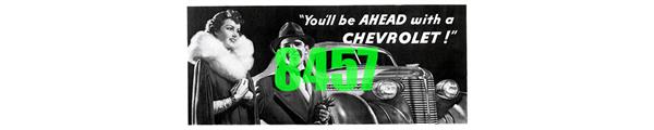 #8457 YOU'LL BE AHEAD WITH CHEVROLET BILLBOARD