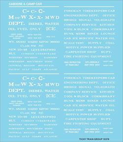 #10378-6S GENERIC M/W AND CAMP CAR DECAL 6 SETS