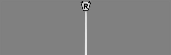 #8297 PRR KEYSTONE RING SIGN