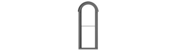#2087 1/1 ROUND TOP WINDOW