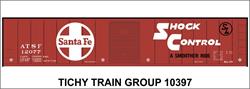 #10397 ATSF 50' STEEL BOXCAR DECAL