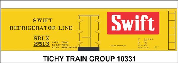 #10331O SWIFT 40' STEEL REEFER DECAL