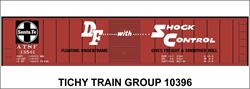 #10396 ATSF 50' STEEL BOXCAR DECAL