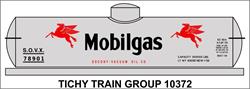 #10372 MOBILGAS TANK CAR DECAL